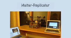 Desktop Screenshot of matter-replicator.com